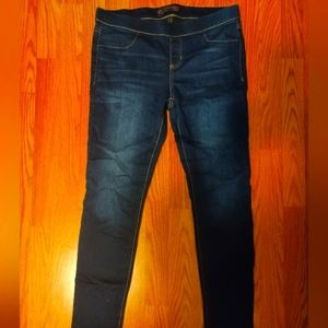 Dark denim stretch jeans